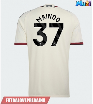 Lacne Muži Futbalové dres Manchester United Kobbie Mainoo #37 2026-27 Krátky Rukáv - Tretina